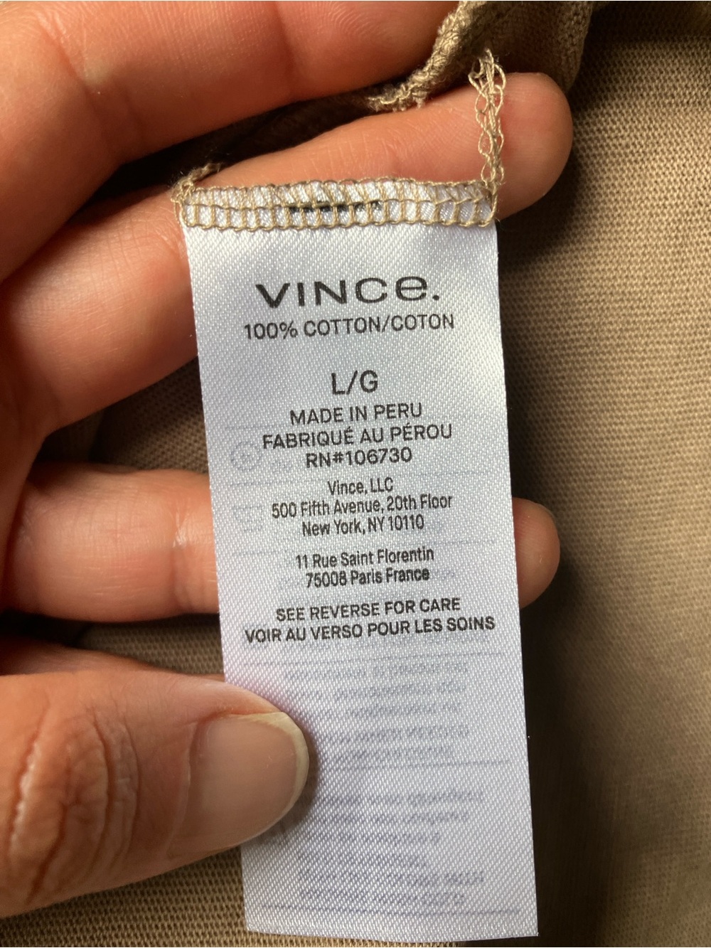 Vince Women's Tie-Waist Short Sleeve casual preppy dress size large - Picture 6 of 6
